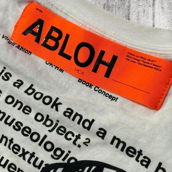 Virgil Abloh x MCA Chicago “Figures of Speech” Tee (2019) — Orange Label — Large - Picture 8 of 8